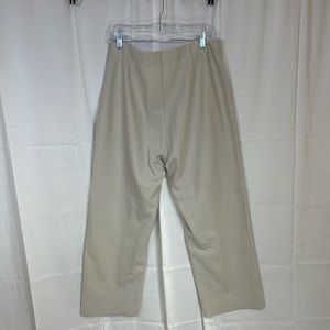 Eileen Fisher Cream Wide-Leg Trousers